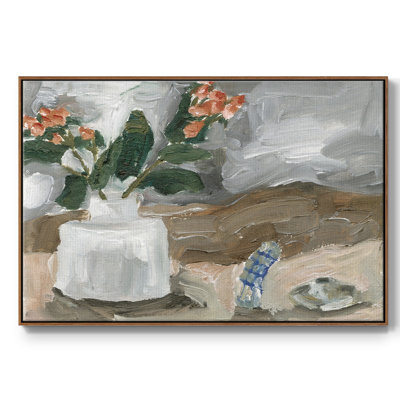 Vase de fleurs roses III