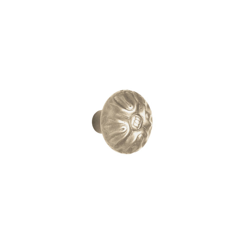 Medallion Bronze Mushroom Knob, White Bronze Light
