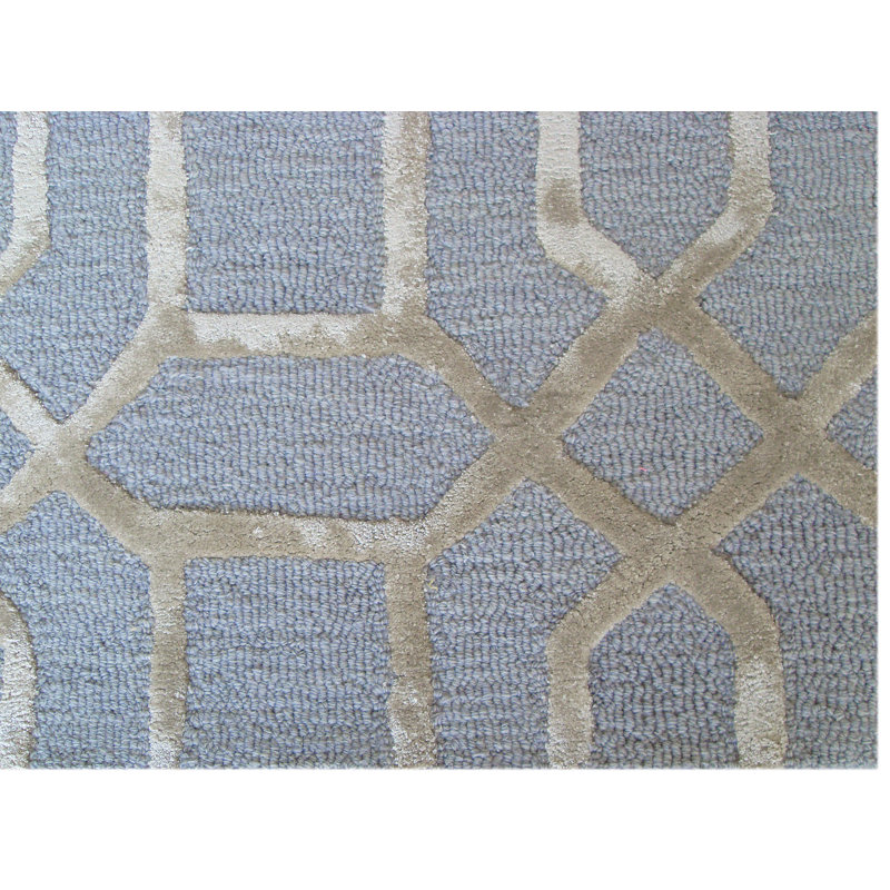 Vegas Geometric Wool Hand Woven Area Rug, Rectangle 200 x 300cm
