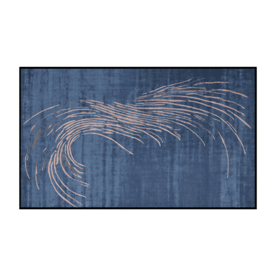 Machine Washable Gray Area Rug