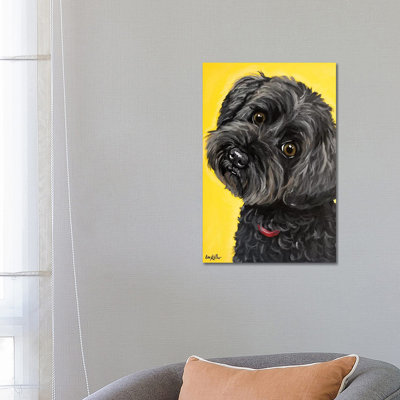 Millie Yorkie Poo by Hippie Hound Studios - Wrapped Canvas Painting