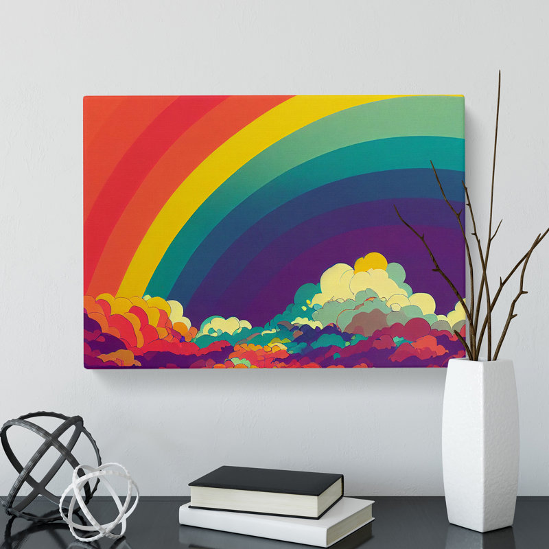 Pop Art Rainbow Vol.4 Abstract - Wrapped Canvas, 35cm H x 50cm W x 3cm D