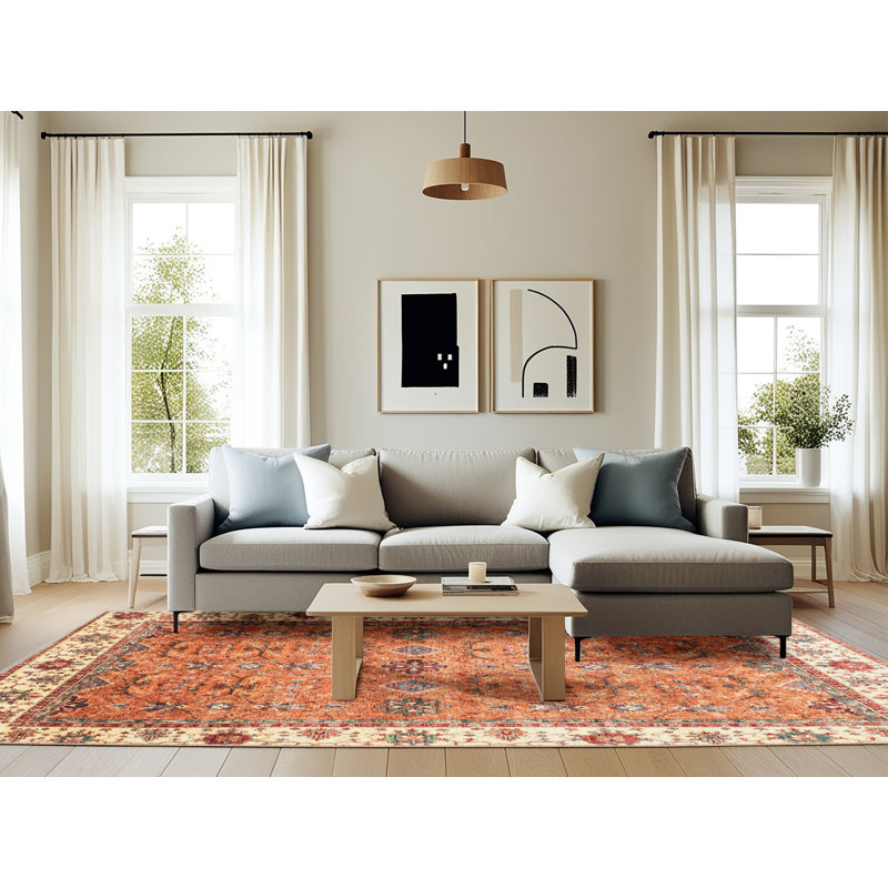 Abstract Indoor Rug, Rectangle 6' x 9'