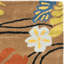 Tapis brun / multicolore en laine touffeté à la main Clovill-578937370