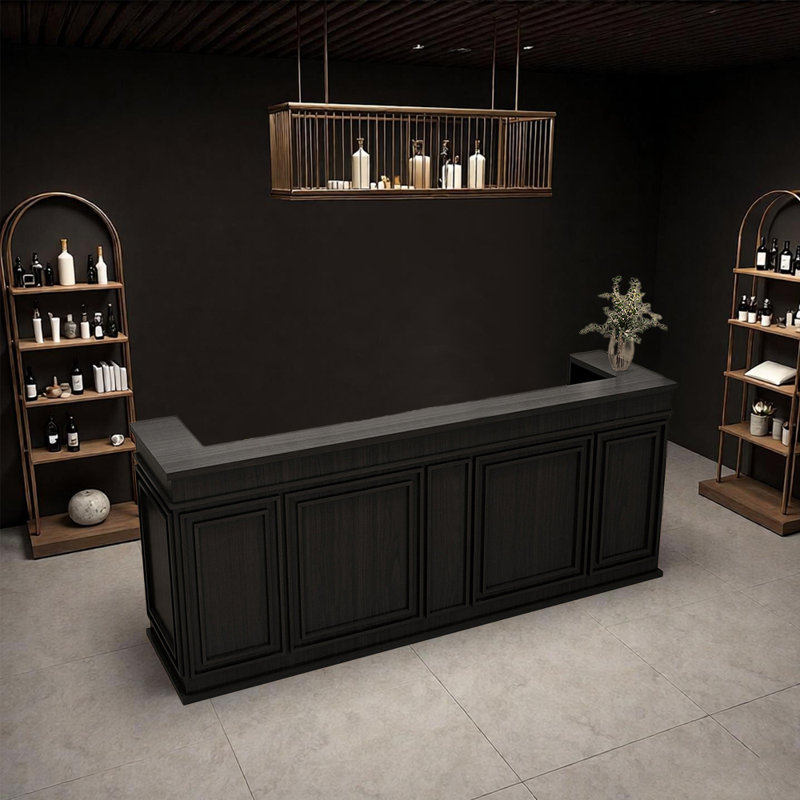 Comptoir de bar Sleek Contemporary - Pratique pour les bars à domicile, Noir