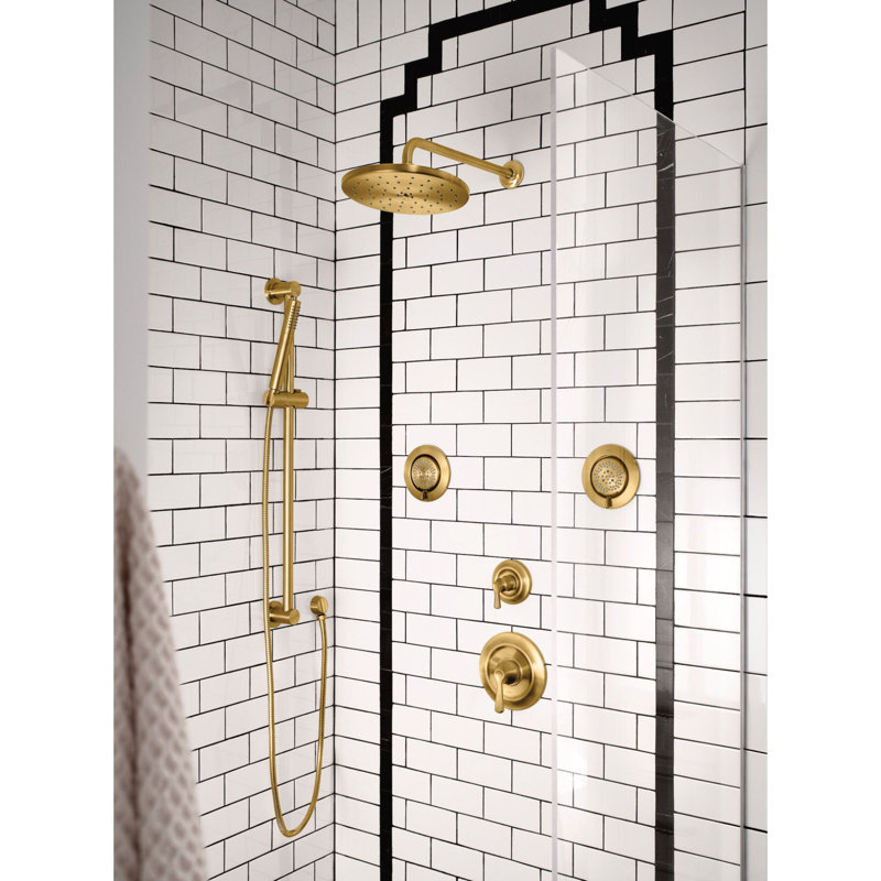 1-Handle M-Core Transfer Valve Trim Kit, Valve Required, Brushed Gold