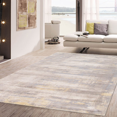 Viscose Abstract Indoor Rug