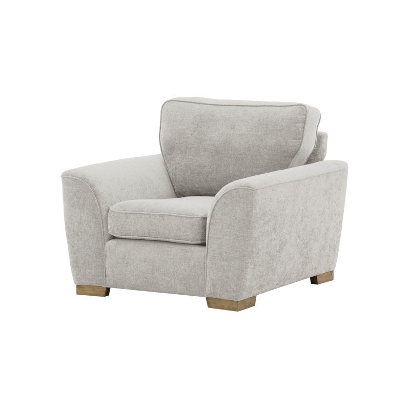 Garance Upholstered Armchair, Grey