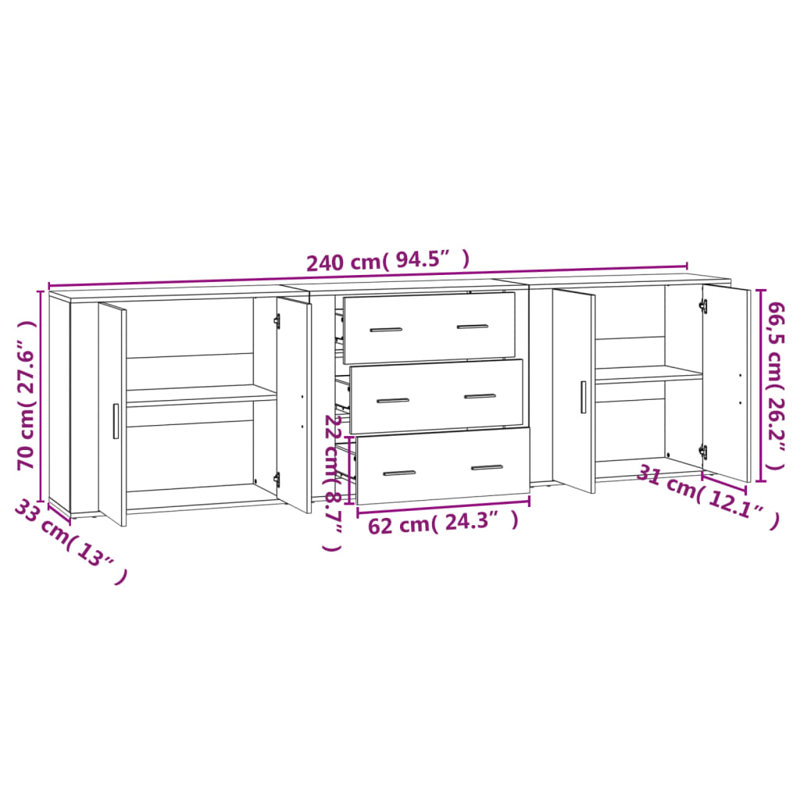Mazon Display Cabinet, Sonoma Oak