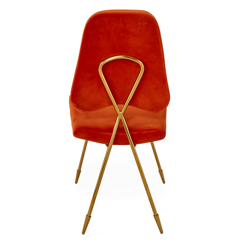 Maxime Dining Chair, Velvet Varese Persimmon