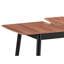 Table de salle à manger Natural & Black - Extension de feuille Bufferfly, matériau synthétique pour une utilisation durable dans le bois