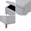 Banc de rangement rectangulaire à fermeture douce