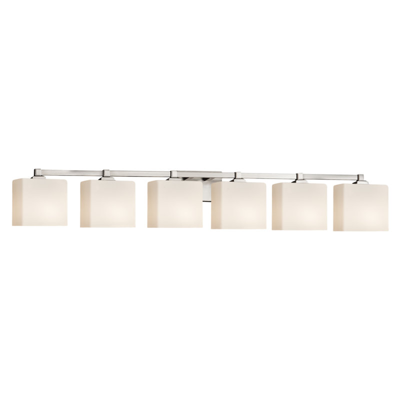 Éclairage pour meuble-lavabo 6 lumières Casson, Nickel brossé