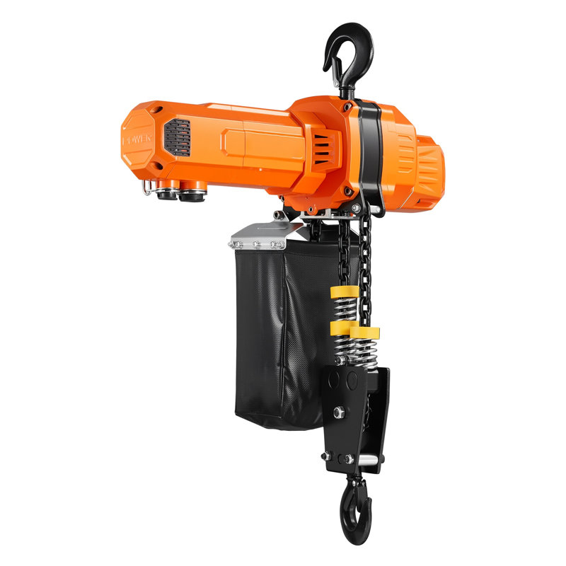 Palan électrique à chaîne de 2 200 lb avec levage de 10 pi, pont roulant monophasé de 120 V, comprend une télécommande sans fil de 328 pi et une télécommande câblée de 8 pi pour l'entrepôt et le garage