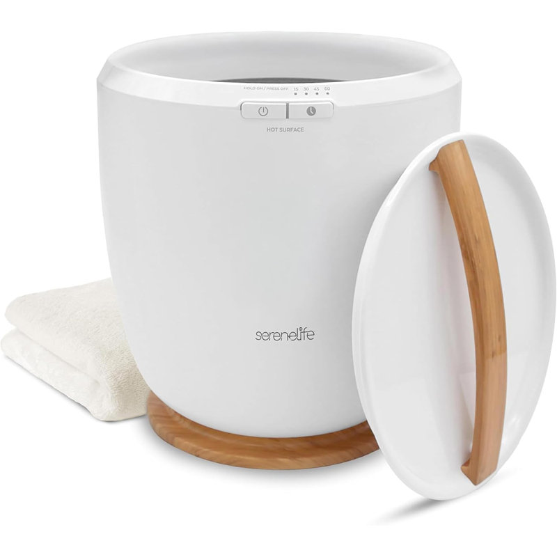 Bucket Towel Warmers with Customized Fragrances for Spa and Bathroom, Timer 15 30 45 60minutes, Fits 1 large Towel, Blanket, Bathrobe, PJs (Natural)