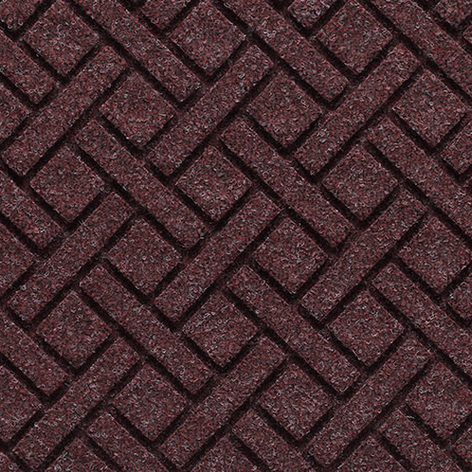 WaterHog® Lattice Non-Slip Doormat, 0.375" H x 60" W x 22" D, Bordeaux