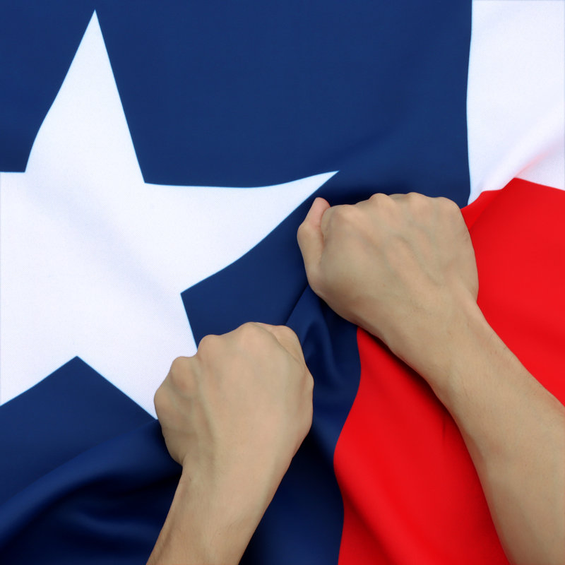 Drapeau de l'État du Texas à 3 plis H 36 po x l 60 po à double face antidéchirure