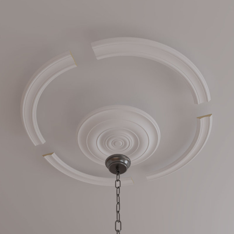 36 1/2"OD x 30 1/4"ID x 3 1/8"W x 3/4"P Pierced Ceiling Ring Kit, 4-pack (Makes a Complete Circle)