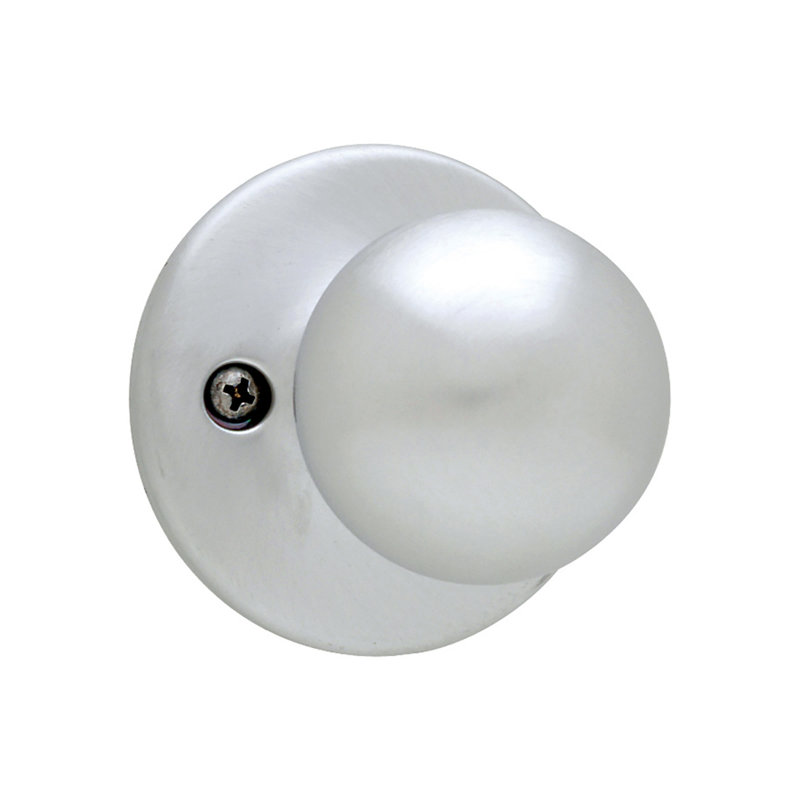 Polo Single Dummy Door Knob, Satin Chrome