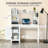 Farmhouse Computer Desk With Hutch And Cabinet, Home Office Desk With Storage, For Study-114223727