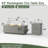 42" Propane Gas Fire Pit Table 2-Pieces