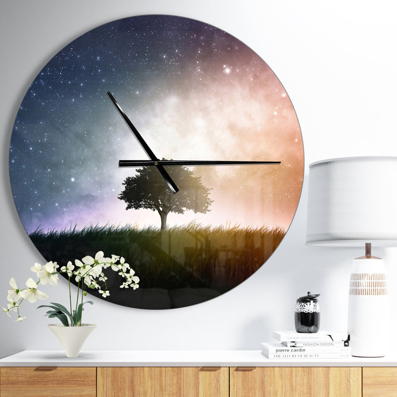 Horloge murale Swigart Farmhouse Designart, Moyen