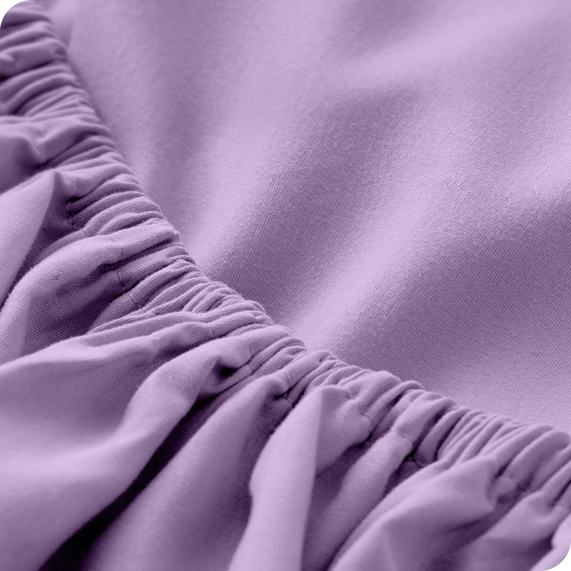 Microfiber Fitted Sheet, Twin Fitted Sheet, Lavender