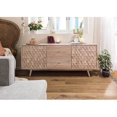 Mosayk 180cm Solid Wood Sideboard