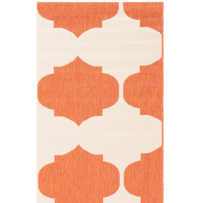 Tapis beige / terre cuite Herefordshire, Carré 5 pi 3 po
