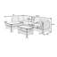 Canapé modulaire réversible de 105 po avec repose-pieds Agurtzane-949722618