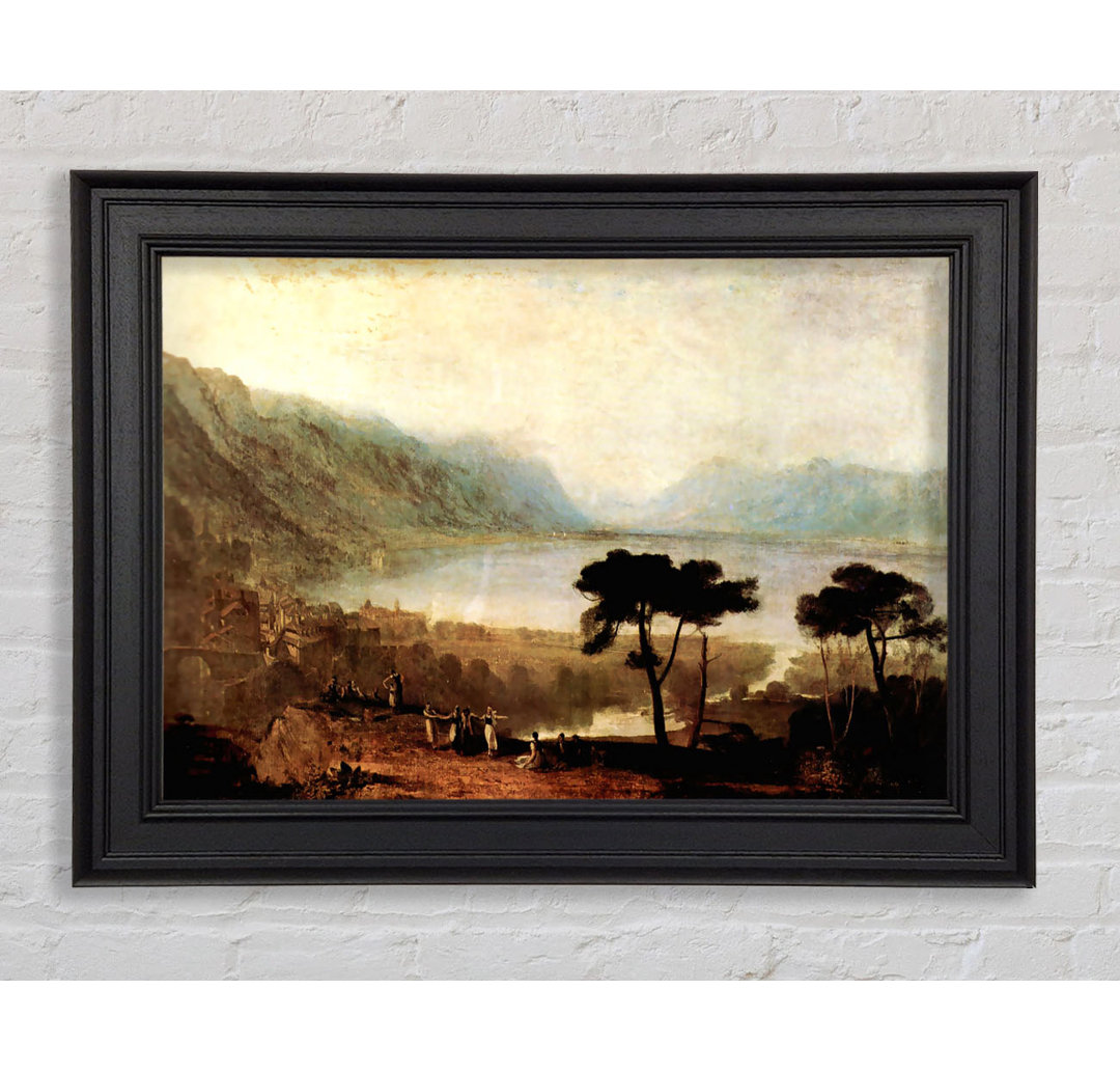 Joseph Mallord Turner Genfer See in Montreux Gerahmter Druck