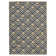 Tapis décoratif bleu marine Touffeté à la main à motif géométrique jandreau