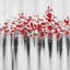 Petits pois rouges - Décoration contemporaine encadrée avec passe-partout-1615224633-1615224610