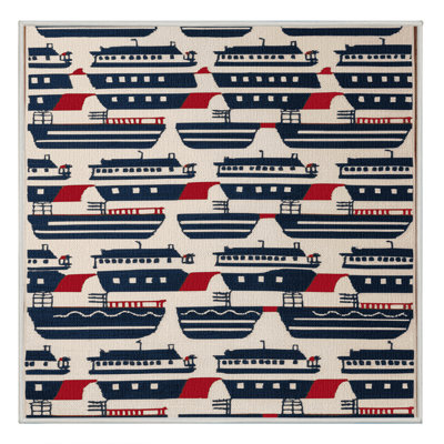 Washable Ferry boats Nautical Area Rug