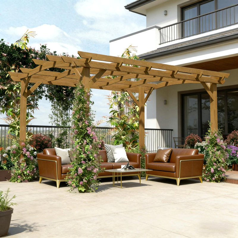 Pergola arquée, treillis de jardin pour l'extérieur