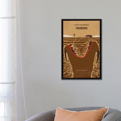 Tremors Minimal Movie Poster' Vintage Advertisement on Wrapped Canvas -  East Urban Home, USSC8129 33594452