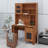Vintage Lighted Makeup Vanity with Mirror, Drawers, Storage Shelf and Adjustable Brightness-31900308