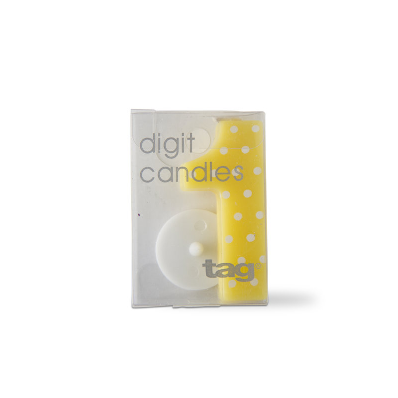 One Digit Party Candle Dots
