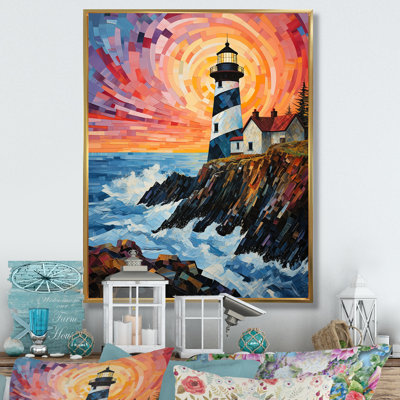 Salvaggio " Dots Lighthouses Guiding II "