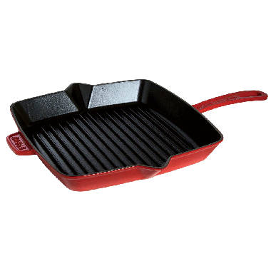 Staub Cast Iron Square American Grill Pan, Black, 30 cm