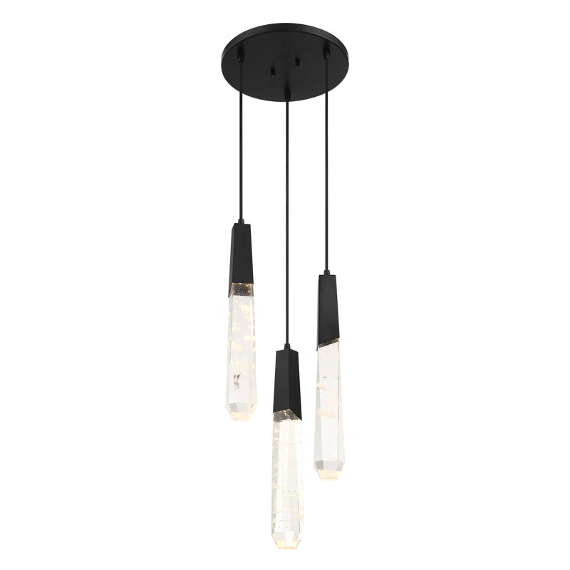 Luminaire suspendu grappe 3 lumières Alheide