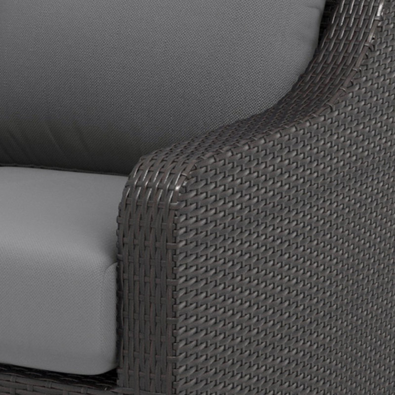 Ensemble de 2 fauteuils club d'extérieur Kyl, Bleu