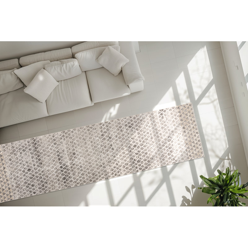 Andeana Chequered Area Rug, Runners 80 x 300 cm
