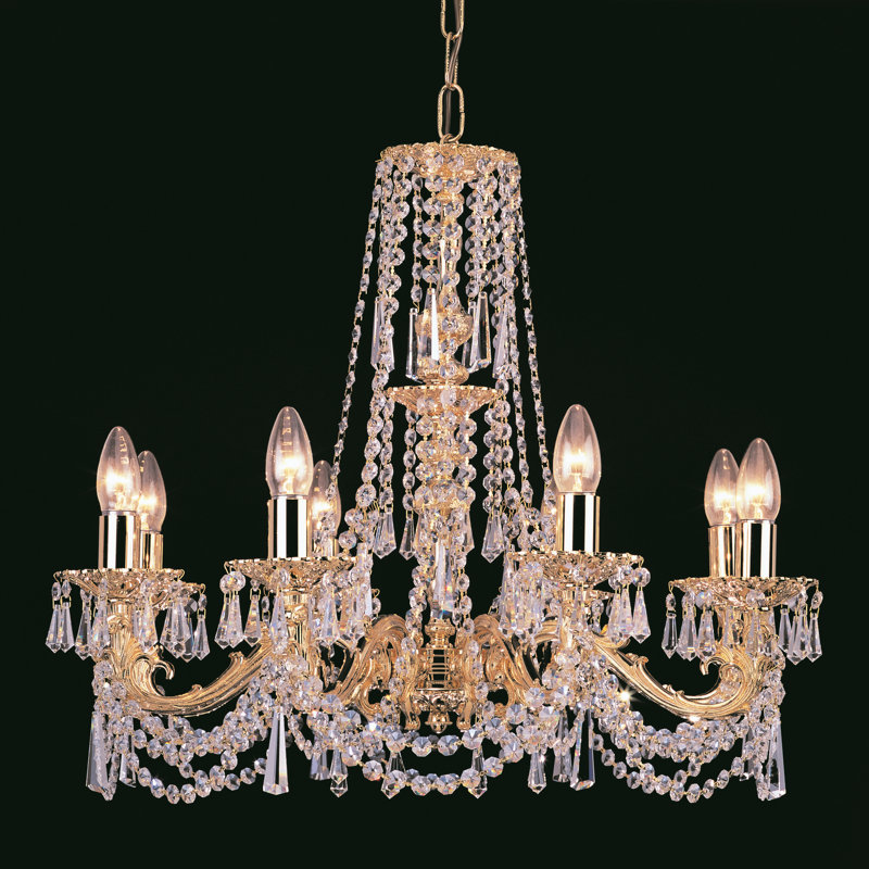 Regent"s 8 - Light Candle Style Chandelier