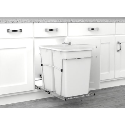 Poubelle coulissante double Rev-A-Shelf pour la cuisine 