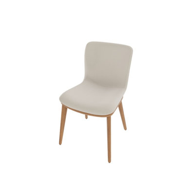 Annie Upholstered Dining Chair with Wooden Legs