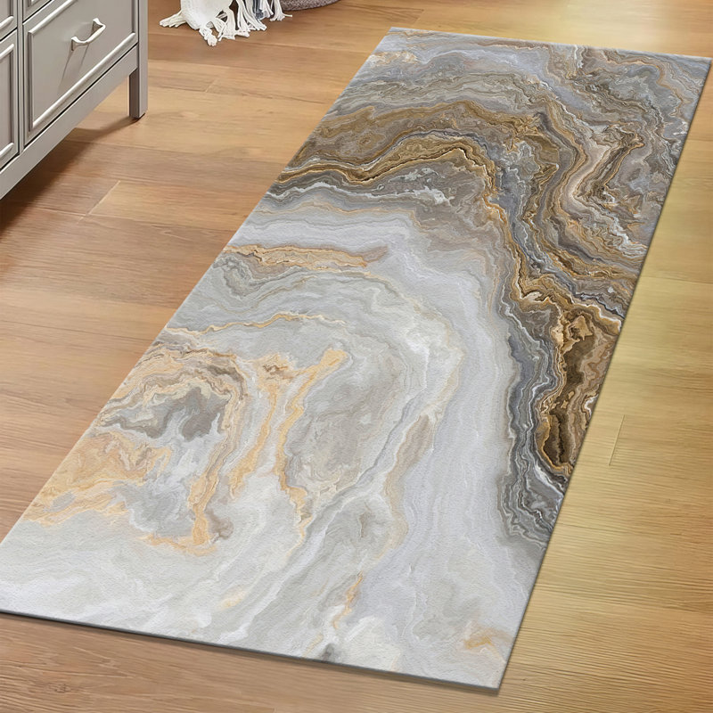 Exquisite Floral Design With Pile Soft Type Printed Rug for Enhancing the Elegant Appeal of Your Space, Runner 3'3" x 9'2"