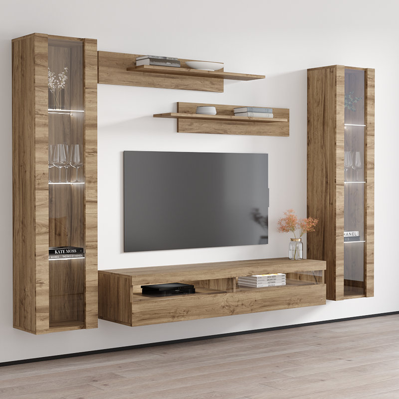 Meuble audio-vidéo Fly 100 A 35TV, Chêne