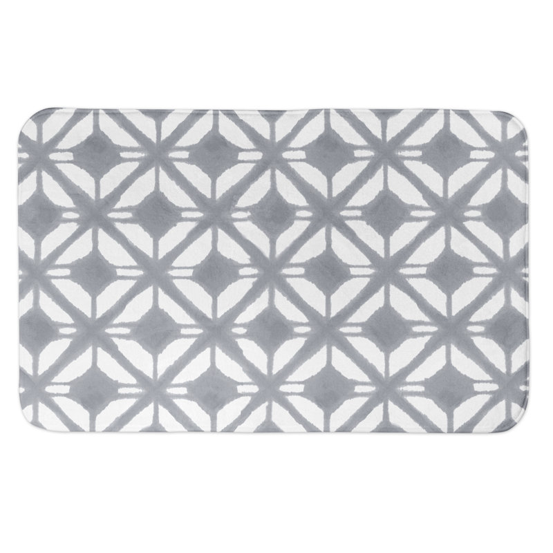 Tapis pour salle de bain Kinbrae, Gris