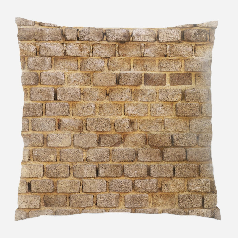 Coussin en brique de sable lime Mcmullan, Microsuède, Intérieur